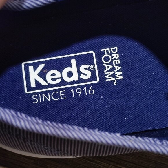 Keds Comfort Sneaker women's s sz 10 Purple stripes Streetwear Tennis Shoe - Picture 9 of 13